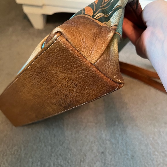 Anuschka Butterfly Floral Leather Bag